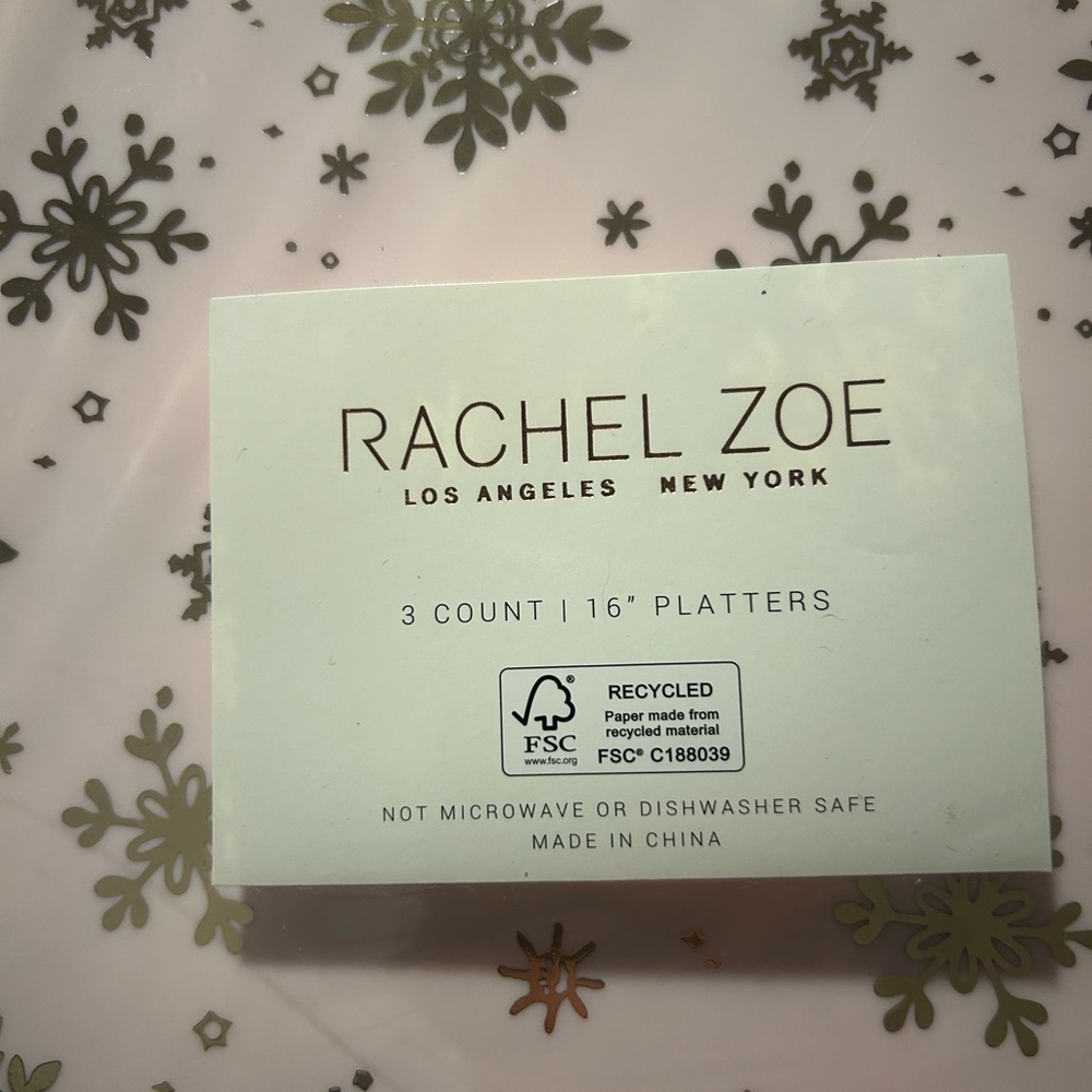 💎Set of 3 Rachel Zoe Serving Platters - Picture 2 of 3